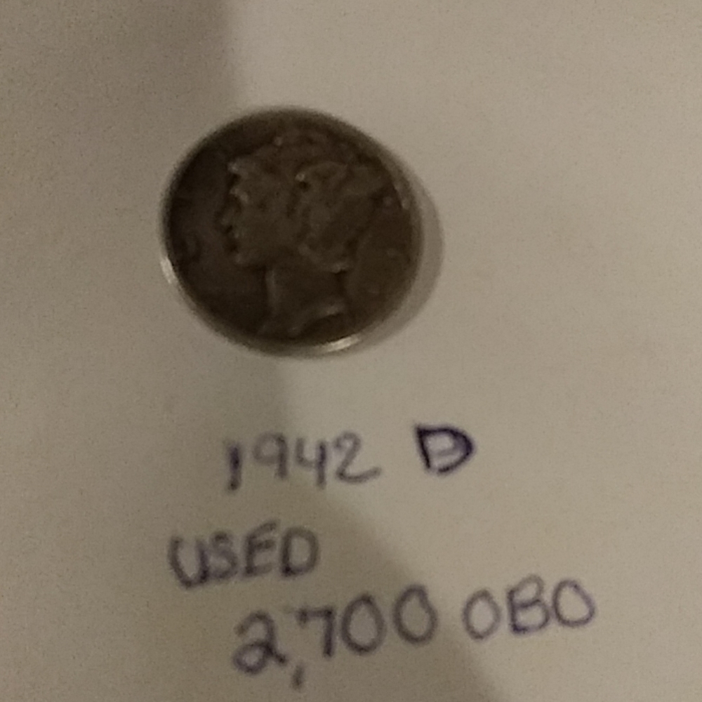 1942 dime used